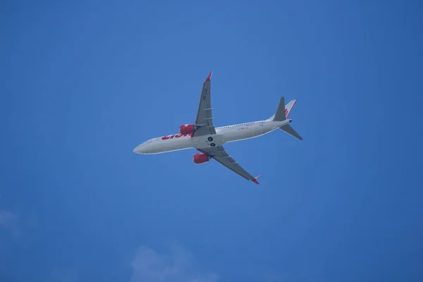 Chiang Mai Tailandia Junio 2018 Lsi Boeing 737Max Aerolínea Thai — Foto de Stock