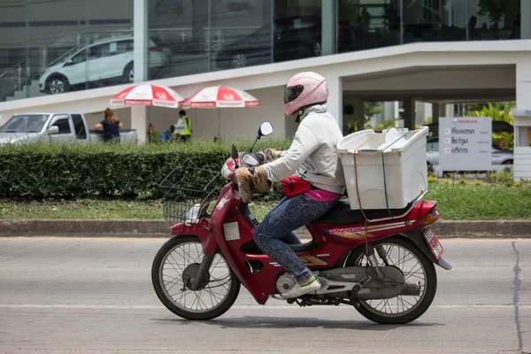 Chiang Mai Tailandia Junio 2018 Motocicleta Privada Honda Dream Foto — Foto de Stock