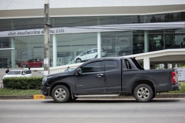 Chiangmai, Tayland - 19 Haziran 2018: Özel pikap araba, Chevrolet Corolado Duramax. Fotoğraf Road Hayır 121 hakkında 8 km şehir merkezine Chiangmai, Tayland.