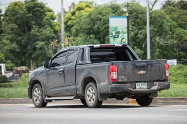 Chiangmai, Tayland - 19 Haziran 2018: Özel pikap araba, Chevrolet Corolado Duramax. Fotoğraf Road Hayır 121 hakkında 8 km şehir merkezine Chiangmai, Tayland.