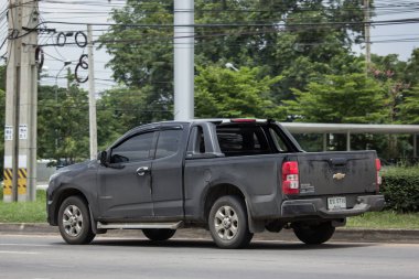 Chiangmai, Tayland - 19 Haziran 2018: Özel pikap araba, Chevrolet Corolado Duramax. Fotoğraf Road Hayır 121 hakkında 8 km şehir merkezine Chiangmai, Tayland.