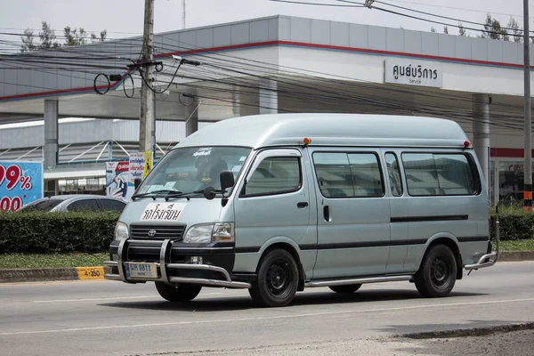Chiangmai Thailand Juni 2018 Privatschulbus Weißer Toyota Van Foto Auf — Stockfoto