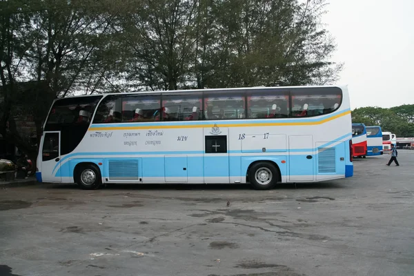 Chiangmai Tailândia Abril 2008 Bus Pornpiriya Bus Company Rota Bangkok — Fotografia de Stock