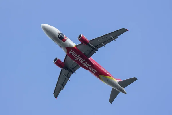 Chiangmai Tailandia Julio 2018 Vke A320 200 Aerolínea Tailandesa Vietjet — Foto de Stock