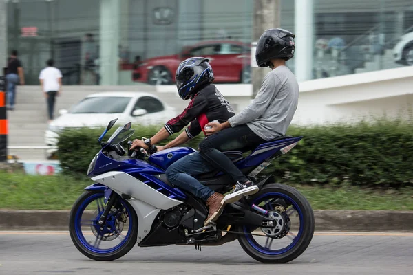 Chiangmai Tailândia Junho 2018 Private Racing Yamaha Motorcycle Foto Estrada — Fotografia de Stock