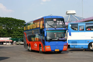 Chiangmai, Tayland - 27 Nisan 2008: Otobüs ulaşım hükümet şirket. Fotoğraf Chiangmai otobüs istasyonu.