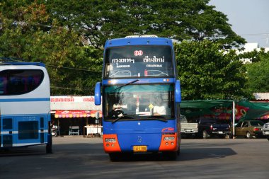 Chiangmai, Tayland - 27 Nisan 2008: Otobüs ulaşım hükümet şirket. Fotoğraf Chiangmai otobüs istasyonu.