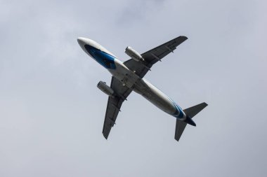 Chiangmai, Tayland - 6 Temmuz 2018: Hs-Ppk Airbus A320-200 Bangkok Hava yolu. Phuket Chiangmai Havaalanı'ndan çıkar.