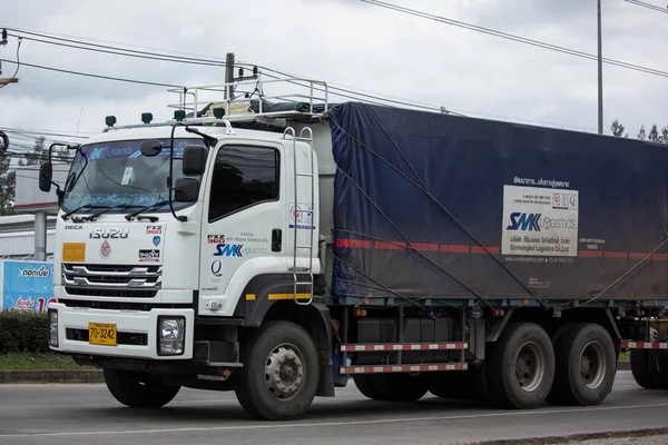 Chiangmai Tailandia Junio 2018 Camión Contenedores Smk Logistics Transportation Company —  Fotos de Stock