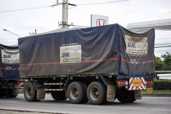Chiangmai Tailandia Junio 2018 Camión Contenedores Smk Logistics Transportation Company — Foto de Stock