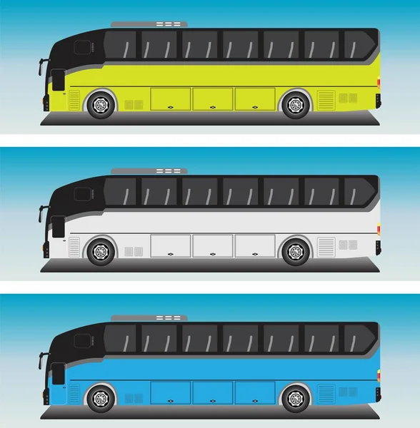 Meter Bus Vektor Blauen Himmel — Stockvektor
