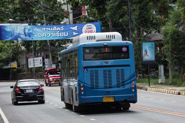 Chiangmai, Tayland - 10 Temmuz 2018: Rtc Blk otobüs veya Chiangmai akıllı otobüs. Şehir ücretsiz Wi-Fi otobüs ve bilet için Transit tavşan kartımı kullan hizmetinde.