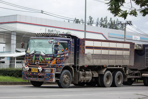 Chiangmai Tailandia Junio 2018 Trailer Dump Truck Jae Tik Phrae —  Fotos de Stock