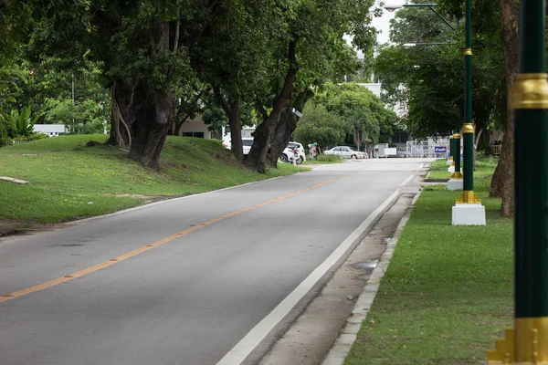 Chiangmai Tailandia Julio 2018 Camino Verde Universidad Chiangmai — Foto de Stock