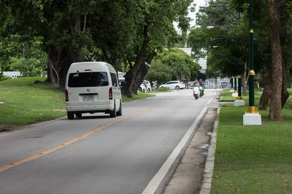 Chiangmai Tailandia Julio 2018 Camino Verde Universidad Chiangmai — Foto de Stock