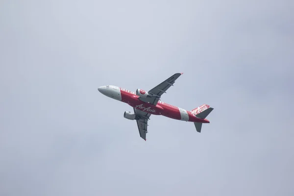 Chiangmai Thailand July 2018 Abm Airbus A320 200 Thai Airasia — Stock Photo, Image