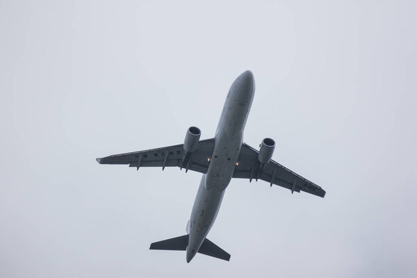 Chiangmai, Thailand - July  10 2018: B-1036 Airbus A320-200 of China Eastern Airline. take off from Chiangmai Airport to shanghai.