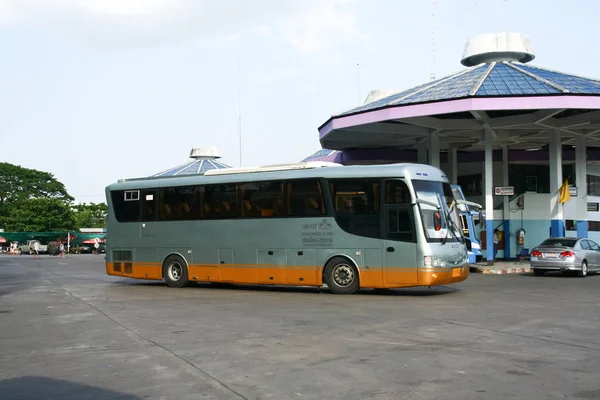 Chiangmai Thailand April 2008 Bus Greenbus Company Green Bus Big — Stock Photo, Image