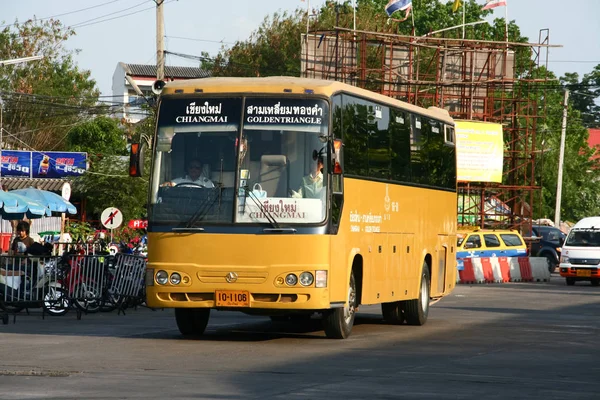 Chiangmai Thailand April 2008 Bus Greenbus Company Green Bus Big — Stock Photo, Image