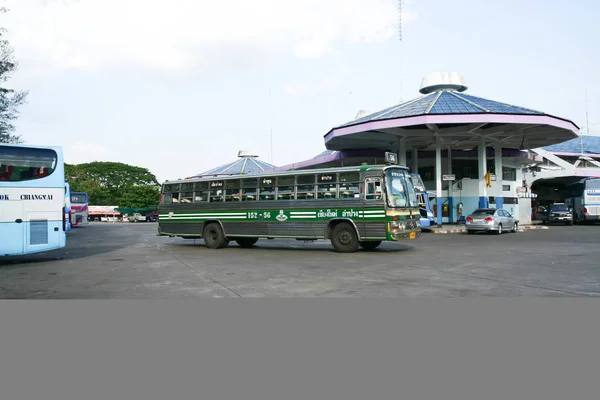 Chiangmai Thailand April 2008 Bus Greenbus Company Green Bus Big — Stock Photo, Image