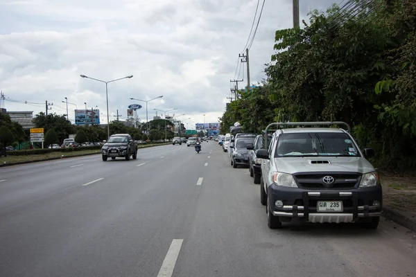 Chiangmai Tailandia Julio 2018 Coche Tráfico Carretera Ciudad Foto Carretera — Foto de Stock