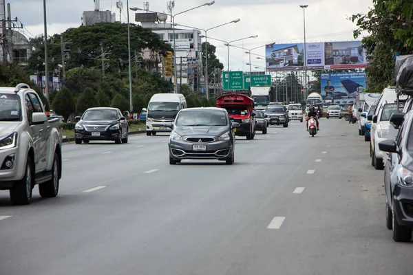 Chiangmai Tajlandia Lipca 2018 Samochodów Ruchu Drogowego Autostrady Miasto Fotografia — Zdjęcie stockowe