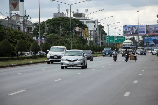 Chiangmai Tajlandia Lipca 2018 Samochodów Ruchu Drogowego Autostrady Miasto Fotografia — Zdjęcie stockowe