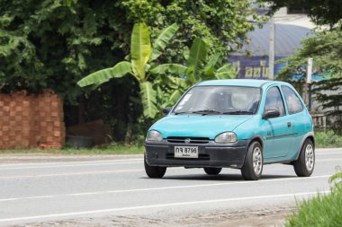 Chiangmai, Tayland - 28 Haziran 2018: Özel araba, Opel Swing. Fotoğraf Road Hayır 121 hakkında 8 km şehir merkezine Chiangmai, Tayland.