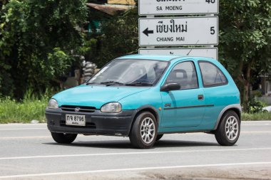 Chiangmai, Tayland - 28 Haziran 2018: Özel araba, Opel Swing. Fotoğraf Road Hayır 121 hakkında 8 km şehir merkezine Chiangmai, Tayland.