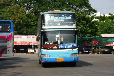 Chiangmai, Tayland - 27 Nisan 2008: Otobüs viriya tur otobüs şirketi. Fotoğraf Chiangmai otobüs istasyonu, Tayland.