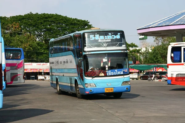 Chiangmai Tailândia Abril 2008 Bus Viriya Tour Bus Company Foto — Fotografia de Stock