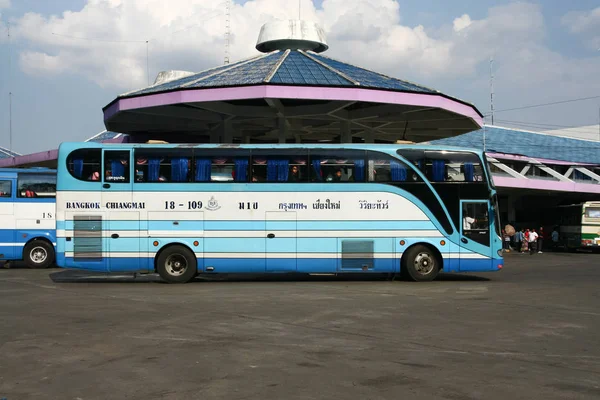 Chiangmai Thailand April 2008 Bus Viriya Tour Bus Company Photo — Stock Photo, Image