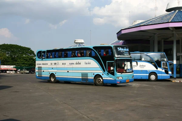 Chiangmai Thailand April 2008 Bus Viriya Tour Bus Company Photo — Stock Photo, Image