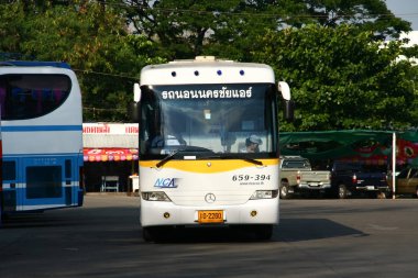 Chiangmai, Tayland - 27 Nisan 2008: Otobüs Nakhonchai hava. Fotoğraf Chiangmai otobüs istasyonu, Tayland.