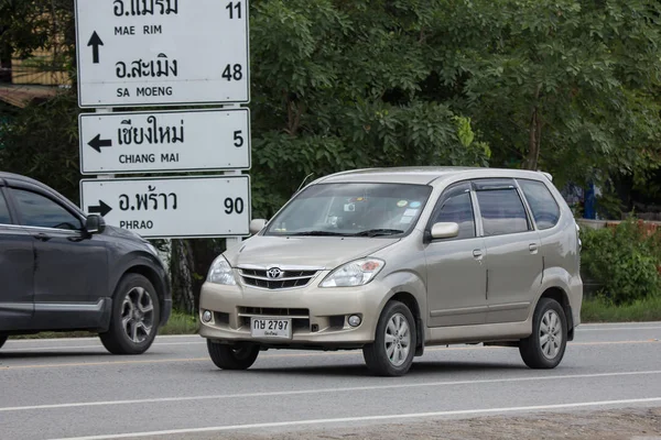 Chiangmai Tailandia Junio 2018 Coche Toyota Avanza Privado Mini Coche — Foto de Stock