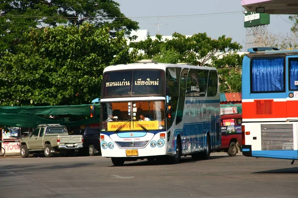 Chiangmai Tailândia Abril 2008 Bus Sombattour Company Foto Estação Ônibus — Fotografia de Stock
