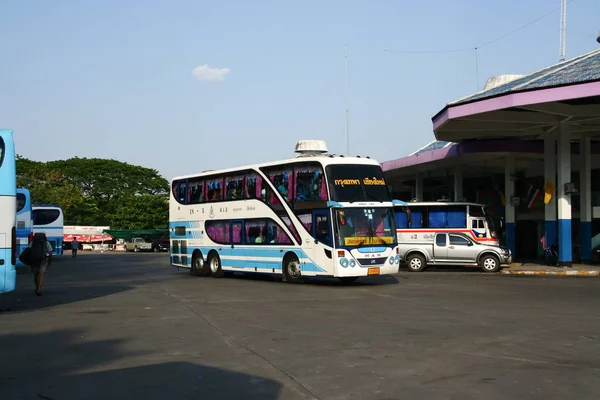 Chiangmai Thailand April 2008 Bus Sombattour Company Photo Chiangmai Bus — Stock Photo, Image