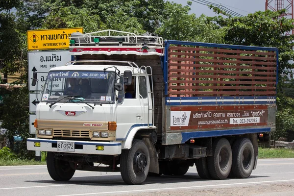 Chiangmai Thaiföld Július 2018 Régi Hino Rakomány Teherautó Suksawat Termék — Stock Fotó