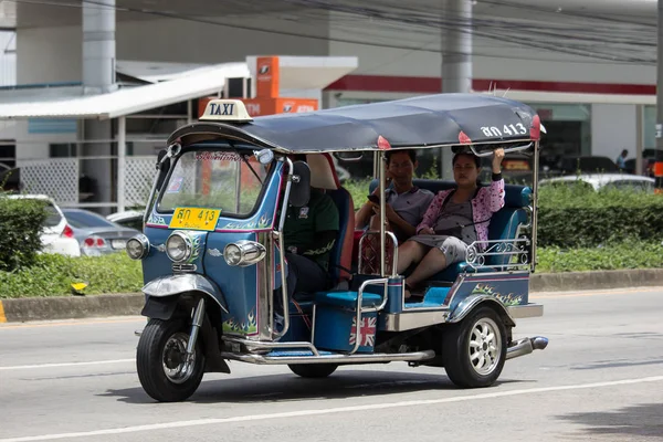 Chiangmai Tailandia Julio 2018 Tuk Tuk Taxi Chiangmai Servicio Ciudad — Foto de Stock