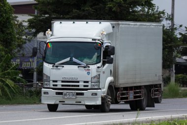 Chiangmai, Tayland - 13 Temmuz 2018: Özel Isuzu kargo kamyon. Fotoğrafa yol no.1001 8 km şehir merkezine Chiangmai, Tayland.