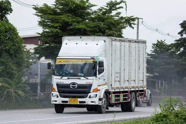 Chiangmai Tailândia Julho 2018 Private Hino Cargo Truck Foto Estrada — Fotografia de Stock