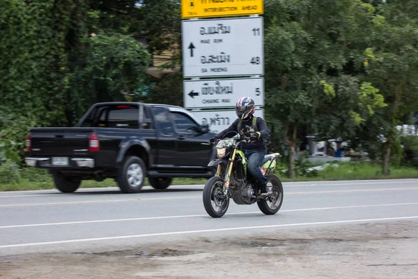 Chiangmai Tajlandia Lipca 2018 Prywatne Wyścigi Motocyklowe Honda Zdjęcie Drodze — Zdjęcie stockowe