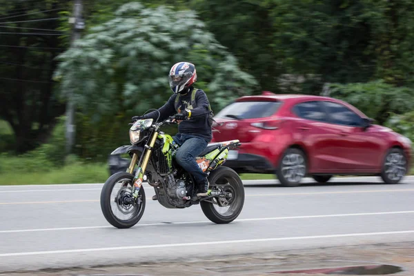 Chiangmai Tailandia Julio 2018 Private Racing Honda Motorcycle Foto Carretera — Foto de Stock