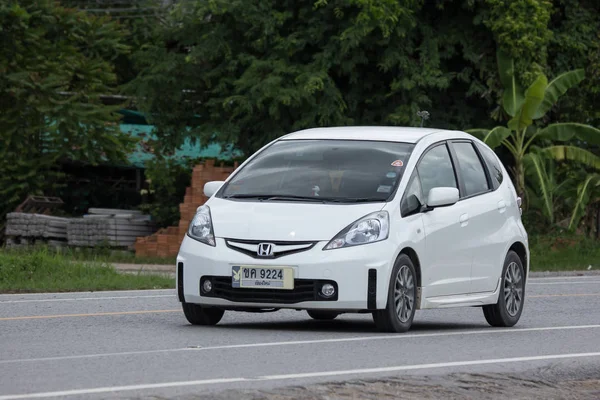 Чиангмай Таиланд Июля 2018 Частный Город Автомобиль Honda Jazz Пятидверный — стоковое фото