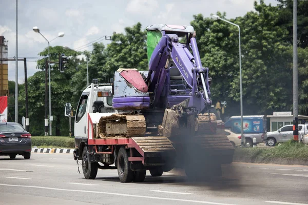 Chiangmai Tailândia Julho 2018 Retroescavadeira Komatsu Privada Caminhão Estrada 1001 — Fotografia de Stock