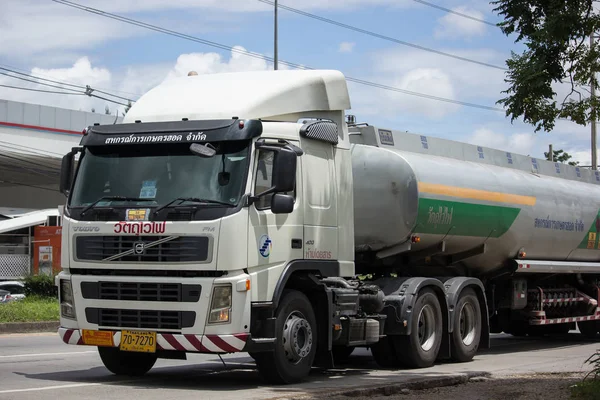 Chiangmai Tailandia Julio 2018 Volvo Trailer Truck Oil Tank Hod —  Fotos de Stock