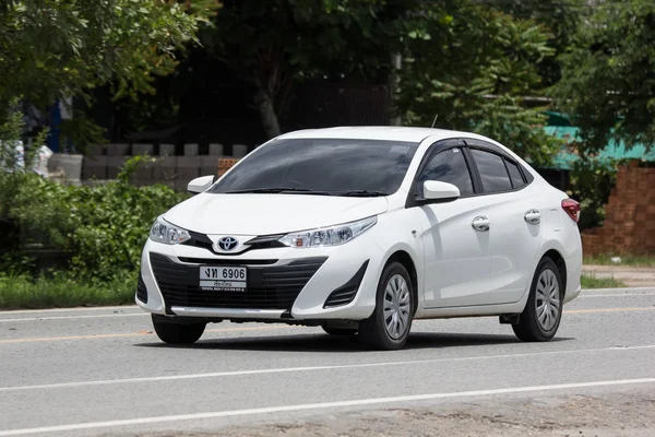 Chiangmai Tailândia Julho 2018 Novo Carro Privado Sedan Toyota Yaris — Fotografia de Stock