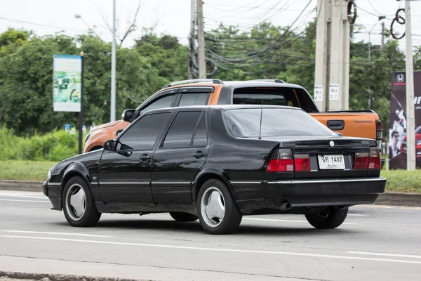 Чиангмай Таиланд Июля 2018 Частный Старый Автомобиль Saab 9000 Компактный — стоковое фото