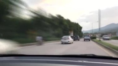 Zaman atlamalı yumuşak bulanıklığı chiangmai Otoban yol inşaatı