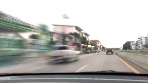 Desenfoque Suave Lapso Tiempo Carretera Chiangmai Carretera — Vídeos de Stock